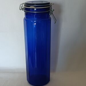 Cobalt Blue Canister 13 Ins